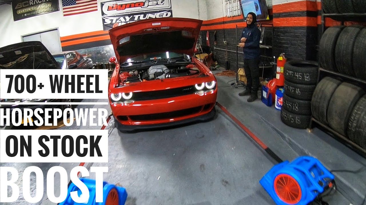 A Cold Air Intake And Exhaust DOES Add Power: Over 700 wheel HP Hellcat